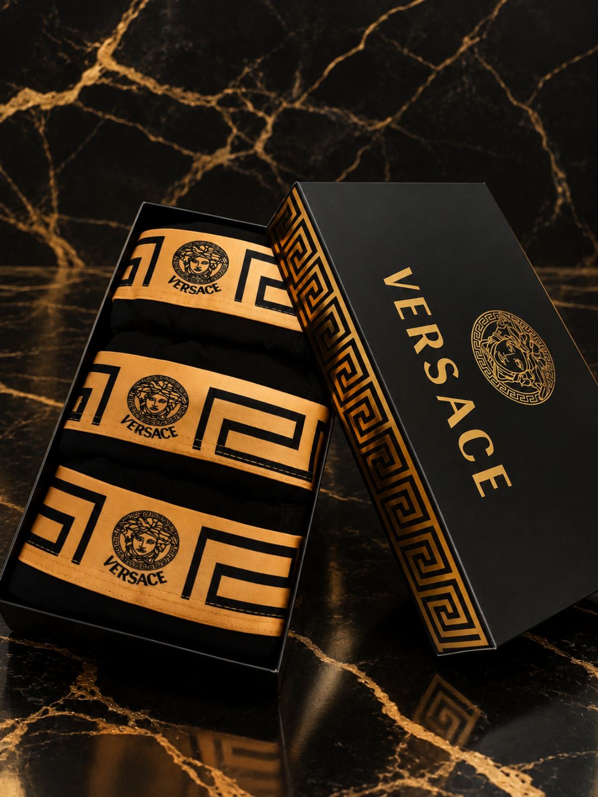 Versace — Мъжки боксерки 3бр/кутия #34