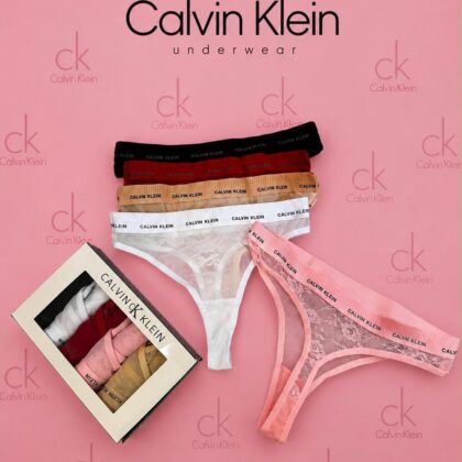 Calvin Klein — Дамски дантелени прашки 5бр/кутия #201