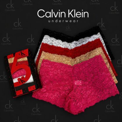 Calvin Klein — Дамски дантелени шорти 5бр/кутия #208