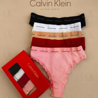Calvin Klein — Дамски дантелени прашки 5бр/кутия #211