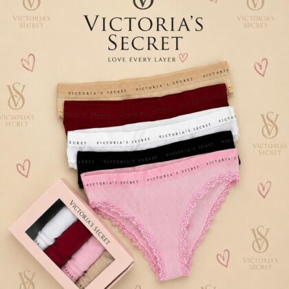 Victoria's Secret — Дамски дантелени бикини 5бр/кутия #212