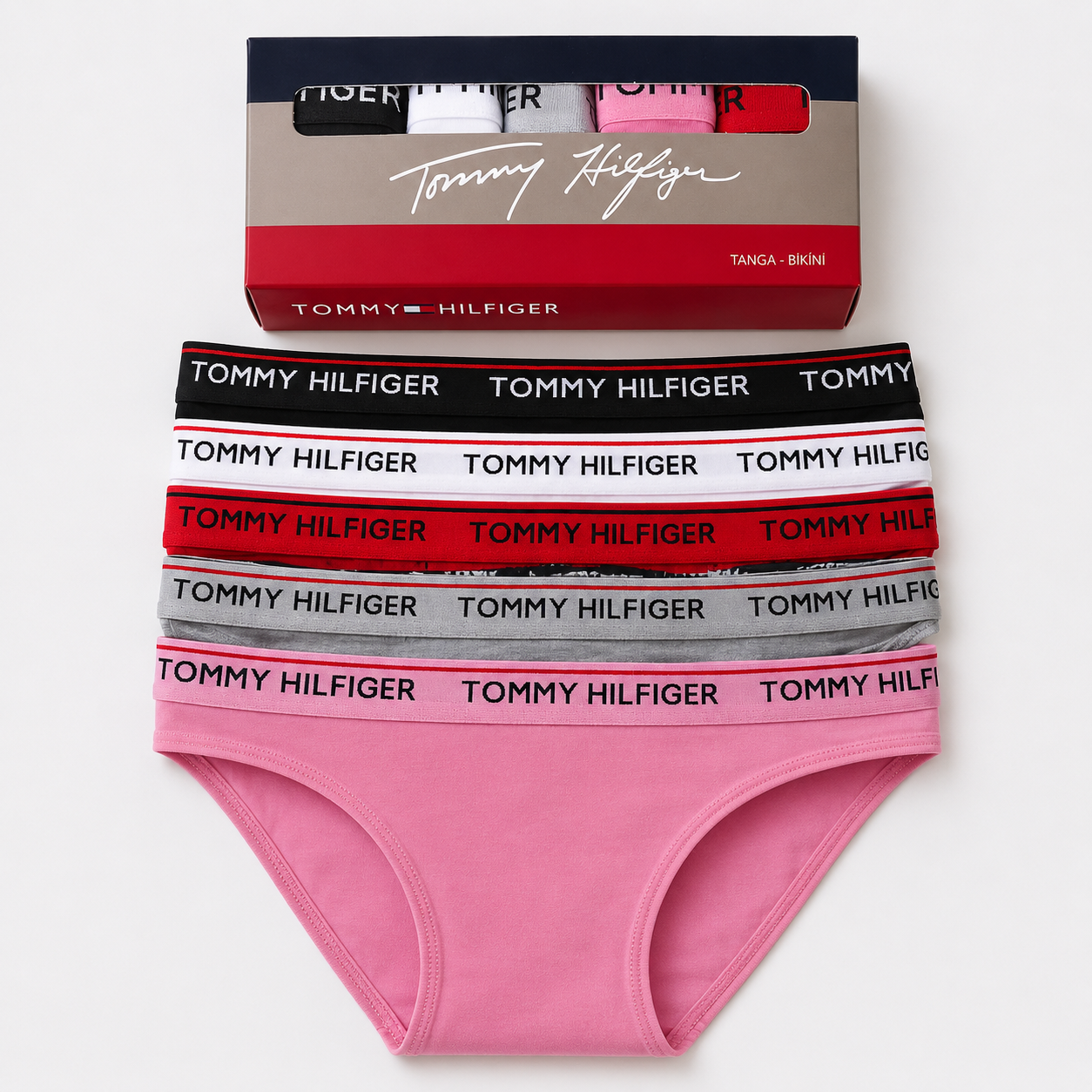 Tommy Hilfiger — Дамски бикини 5бр/кутия #218