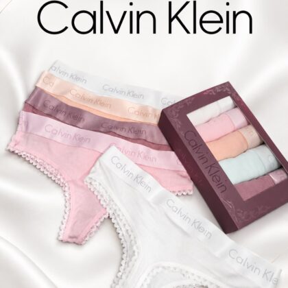 Calvin Klein — Дамски дантелени прашки 5бр/кутия #219