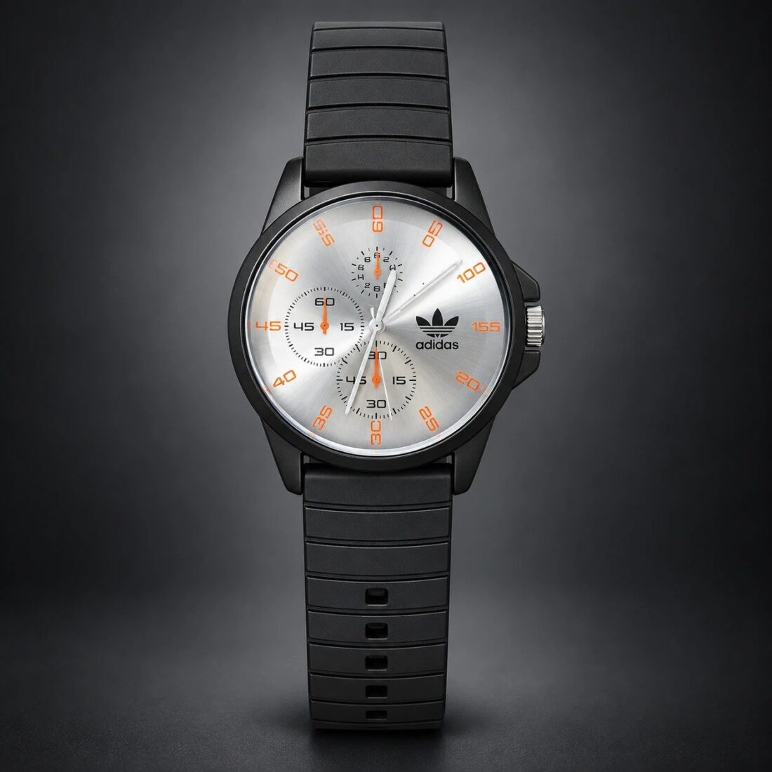 adidas Originals Chronograph Silver / Orange