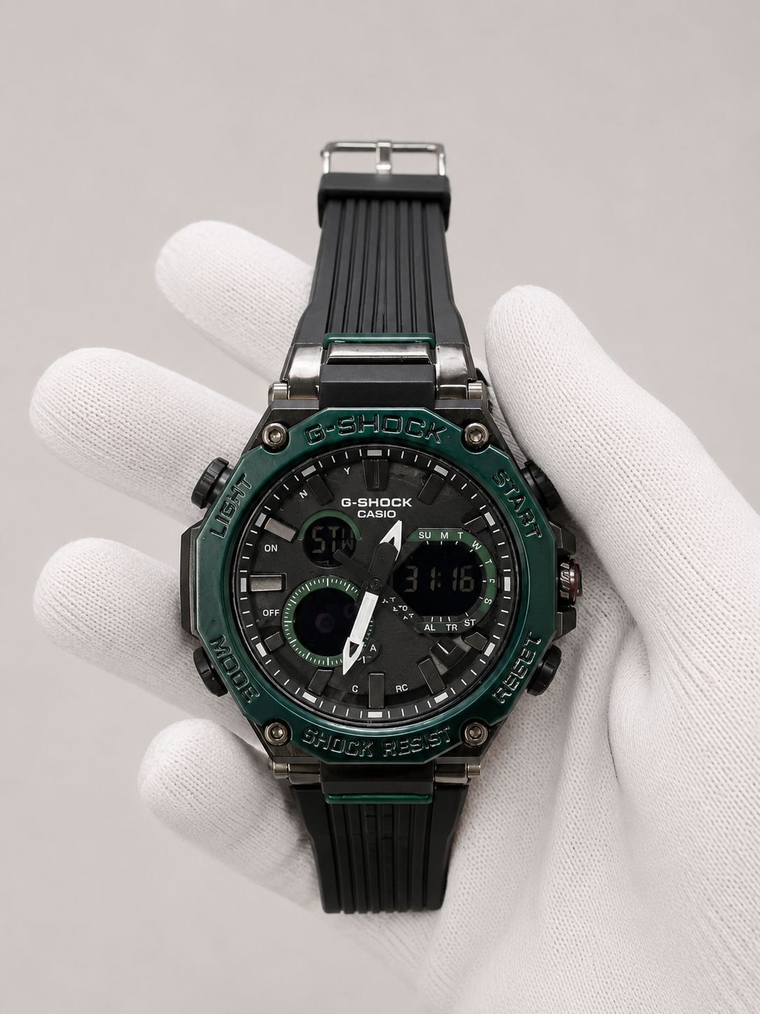 Casio G-Shock G-Steel Green Bezel / Black