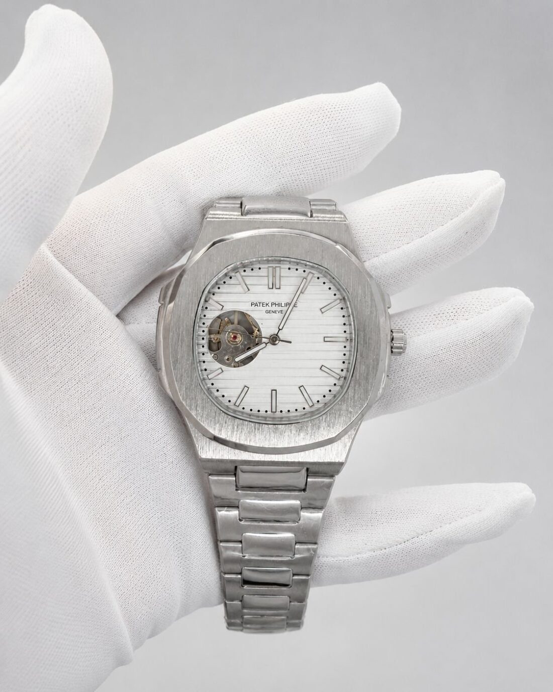 Patek Philippe Nautilus White Dial Steel