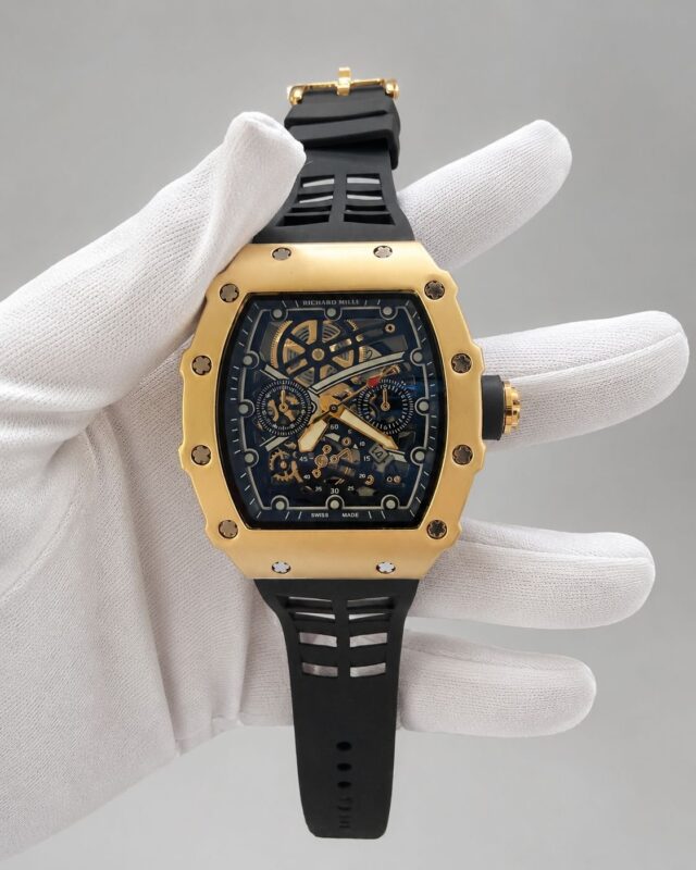 Мъжки Richard Mille Skeleton Gold / Black II #173