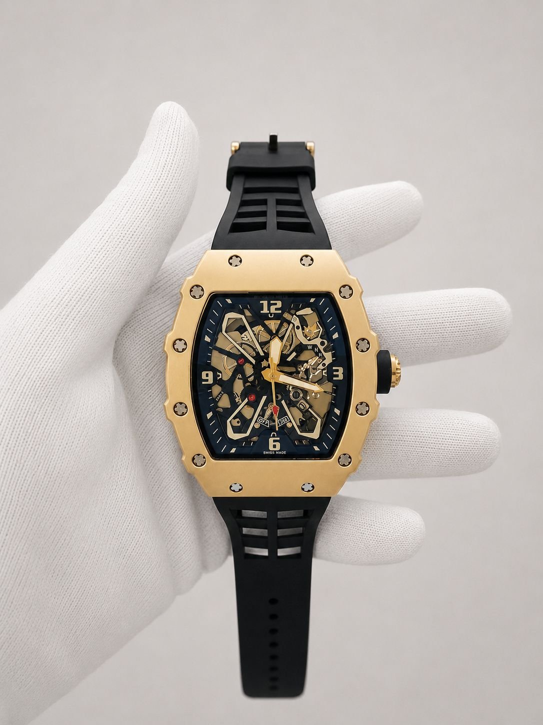 Мъжки Richard Mille Skeleton Gold / Black #170