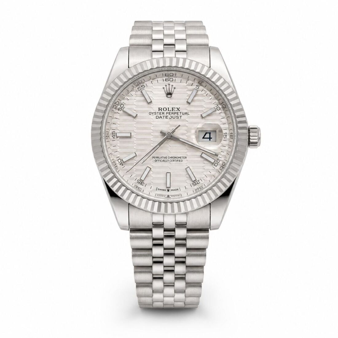 Мъжки Rolex Datejust Silver Fluted Dial Steel #140