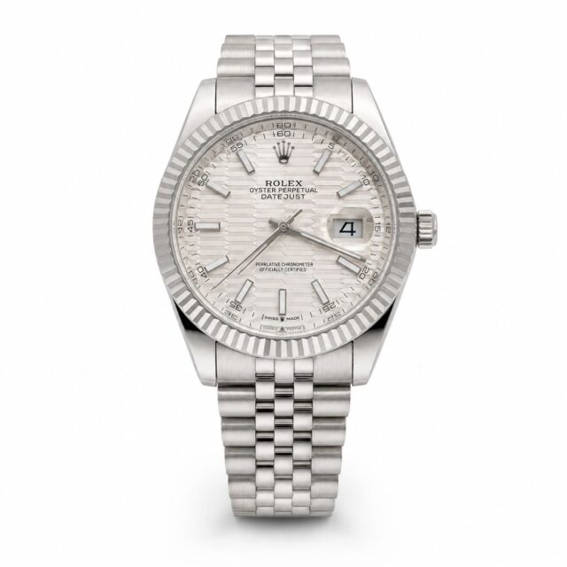 Мъжки Rolex Datejust Silver Fluted Dial Steel #140