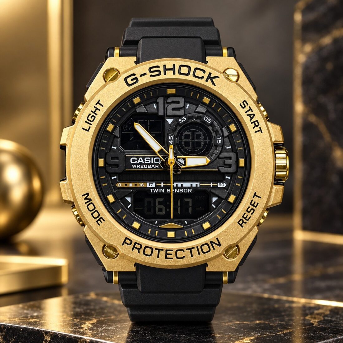 Casio G-Shock G-Steel Twin Sensor Gold / Black