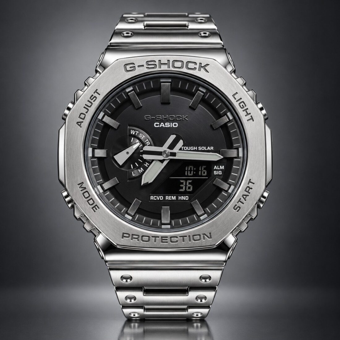 Casio G-Shock Full Metal Steel / Black Dial