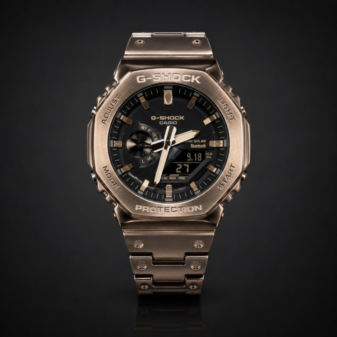 Мъжки Casio G-Shock Full Metal Rose Gold / Black Dial #310