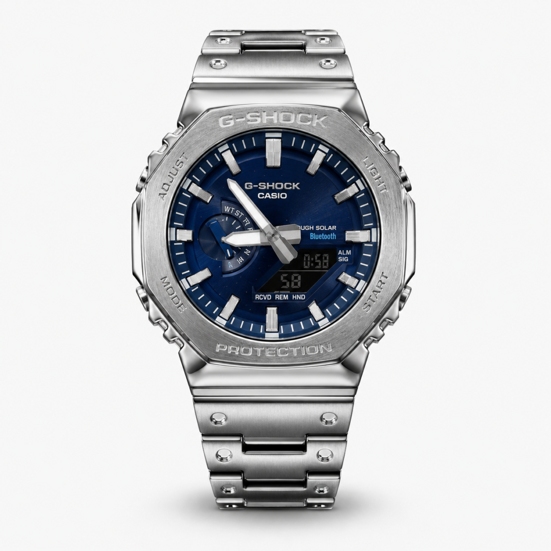 Casio G-Shock Full Metal Steel / Blue Dial