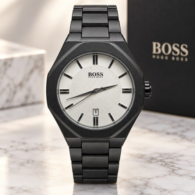Мъжки Hugo Boss Octagon Black / White Dial #378