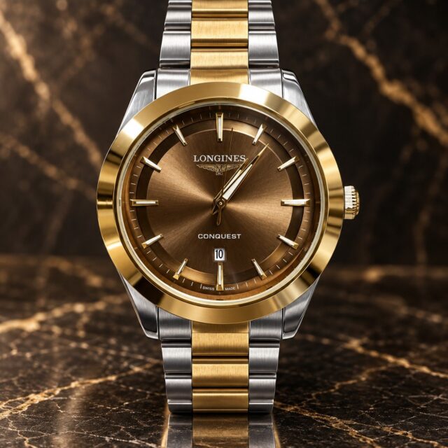 Мъжки Longines Conquest Two-Tone / Brown Dial #392