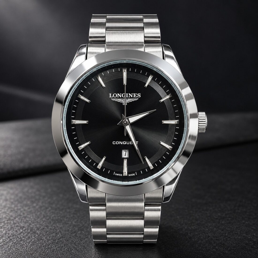 Мъжки Longines Conquest Steel / Black Dial #401