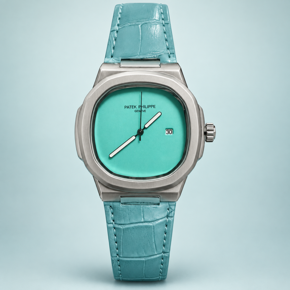 Patek Philippe Nautilus Tiffany Blue Dial Tiffany Leather