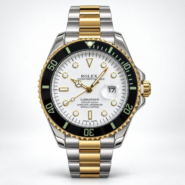 Мъжки Rolex Submariner Two-Tone / White Dial Black Bezel #448