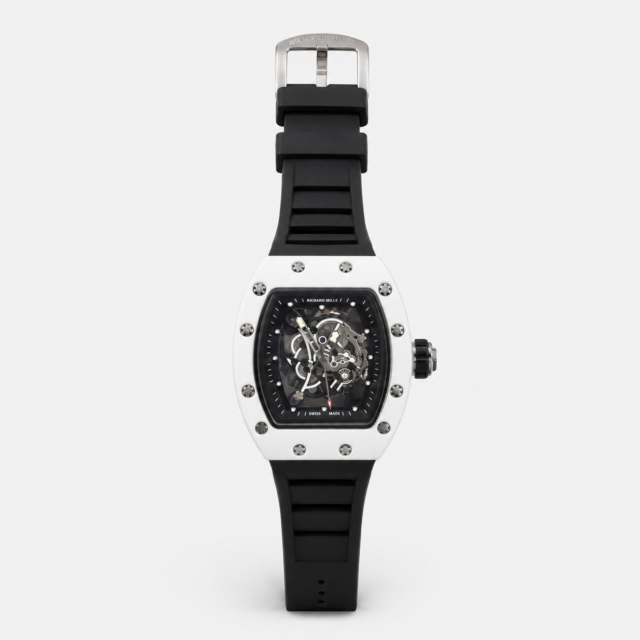 Мъжки Richard Mille Skeleton White Ceramic / Black #334