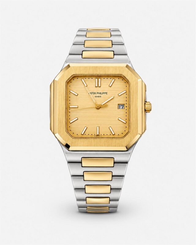 Мъжки Patek Philippe Nautilus Square Two-Tone / Champagne #285