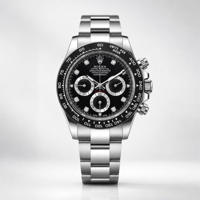 Мъжки Rolex Daytona Black Diamond Dial Steel #296