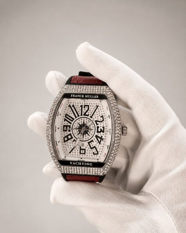 Мъжки Franck Muller Vanguard Yachting Steel White Diamond 44 mm